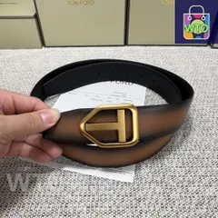 【今日特価】Tom Ford Double-Side Premium Leather Belt エレガントなデザイン