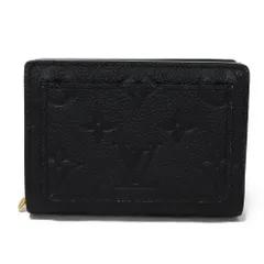 LOUIS VUITTON ルイ・ヴィトン ポルトフォイユ クレア 新型 LVロゴ フラワー エンボス ブラック RFID ICチップ 現行 コンパクトウォレット カードケース コインケース モノグラム アンプラント ノワール 二つ折り財布 M80151