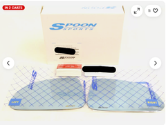 SPOON ブルーワイドサイドドアミラーレンズセット HONDA S2000 AP1 AP2用