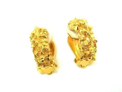 ■美品■ NINA RICCI ニナリッチ クリップ式 イヤリング アクセサリー レディース ゴールド系 DE6698