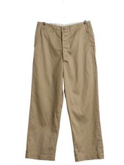 【お得なクーポン配布中!】 日本製 オアスロウ アーミー トラウザーズ メンズ M / ヴィンテージ フィット チノパン 5ポケット パンツ ストレート ミリタリー ベージュ