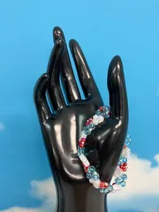 ビーズアクセサリーセット　ブレスレット　リング　夏祭り　浴衣　着物　韓国ファッション　透明感