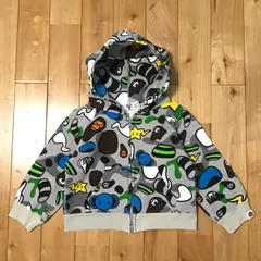 APE BAPE KAWS BABY MILO シャーク　パーカー　XXL 水色