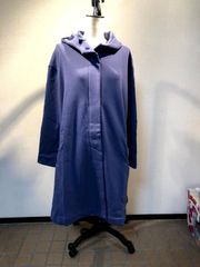 N1041　スウエット ジャケット フード付き ・ブルー　L