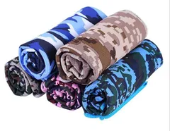 スーパー クールタオル 迷彩柄 冷感タオル  ５枚セット