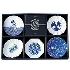 DISNEY（ディズニー） 小粋染付　 豆皿揃　（豆皿５枚セット）