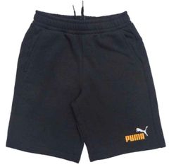 セール★プーマジュニア裏毛ショートパンツ★150黒オレンジ新品