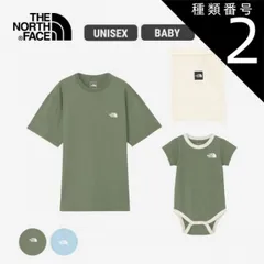 種類2：(TG)タイムグリーン/F ザ・ノース・フェイス ベビー 大人 セット THE NORTH FACE NTM12312 CRショートスリーブティー＆ベビーロンパースセット キッズ (240112)