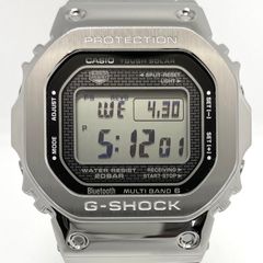 【美品】カシオ　G-SHOCK　ジーショック　GMW-B5000D-1JF　5000シリーズ　フルメタル　モバイルリンク　スクエア　デジタル　電波ソーラー