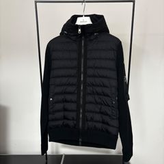 MONCLER カーディガン フード付き ハイブリッド ダウン XL MONCLER カーディガン フード付き ハイブリッド ダウン XL