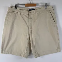 古着 90's/90年代 ポロバイラルフローレン Polo by Ralph Lauren ショートパンツ ポロチノ 大きいサイズ チノパン w38  ベージュ メンズ