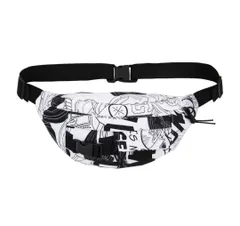 総柄 ショルダーバッグ ボディバック ウエストポーチ ホワイト 男女兼用 新品
