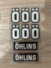 ★アウトレット★新品 MotoGP OHLINS RACING オーリンズ 車体 10 x 20 cm レーシング ステッカー シール デカール シート アクセサリー