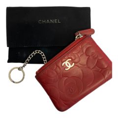 CHANEL⭐️カメリア マトラッセ⭐️ロゴ バッグチャームキーリング