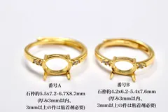 R04 上品 台座 リング枠 指輪 空枠 石枠 横置きフリーサイズ 金属アレルギー対応 イエローゴールド