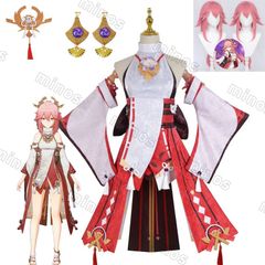 新品 原神（Genshin） 八重神子 やえみこ コスプレ衣装 原神 げんしん ヒロイン Yae Miko コスプレ衣装 コスチューム ハロウィン クリスマ