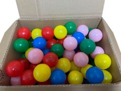 【175個】ボールプール用ボールのみ（青35、赤35、黄35、桃35、緑35）