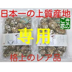 ★めめ様専用★伊豆産原木栽培の上質レア椎茸「花しいたけ（中粒）」１４０g×２袋