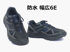 メンズ ランニングシューズ ダンロップ リファインド M2005WP ブラック 24.5cm 防水 幅広6E 軽量 DUNLOP REFINED