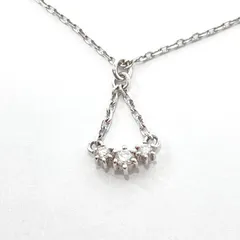 ヨンドシー 4℃ ネックレス K18ホワイトゴールド/ダイヤモンド プレゼント