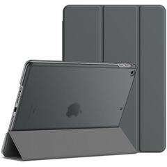 【在庫処分】三つ折りスタンド 耐衝撃カバー ケース ケース 第9/8/7世代用) オートウェイクアップ/スリープ機能 2021/2020/2019モデル (10.2インチ 9/8/7 (スペースグレイ) iPad JETech