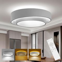 [禄越] シーリングライト 間接照明 LED 照明器具 6畳 30W リモコン付 12段階 調光 調色 タイマー 常夜灯 電気 ledライト 照明 天井 省エネ ledシーリングライト おしゃれ 簡単取付 部屋 ライト 子供部屋 キッチン リビング 洋室  1