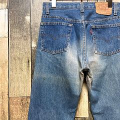 《USA製》リーバイス Levi's 青☆デニムパンツ S 501XX ロゴタグ 赤タブ 革パッチ ボタン裏501 打ち抜きリベット コインポケット 米国製 インディゴ de3のサムネイル