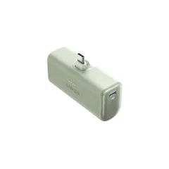 【在庫セール】Anker Nano Power Bank (22.5W, Built-In USB-C Connector) (モバイルバッテリー 5000mAh 小型コンパクト)【PowerIQ搭載/USB-C一体型】 iPhone 15シリーズ (グリ