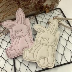 テディラビット　うさぎダイカットパスケース