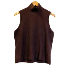 未使用級✨AKRIS アクリス　カシミヤ100% バイカラー　ニットベスト 未使用級✨AKRIS アクリスカシミヤ100% バイカラーニットベスト
