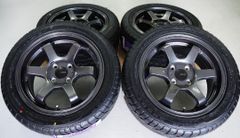 逆ゾリ 軽量 VALOR Racing TS6R 15inch 6.5J 4H100+38 GM ロードスター シビック フィット ヴィッツ