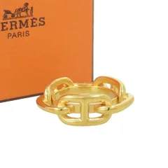 【本物保証】 箱付 超美品 エルメス HERMES ルガテ シェーヌダンクル スカーフリング