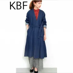 ☆KBF☆ケービーエフ　ノーカラーデニムコート