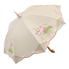 新品・未使用】近沢レース店 カモミール 長日傘 アイボリー(クリーム