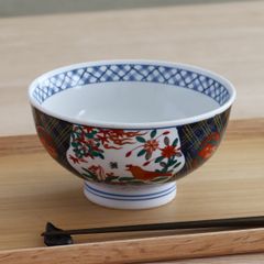 [美濃焼 食器 陶器]錦花鳥 5.5丼 どんぶり 茶碗 飯碗