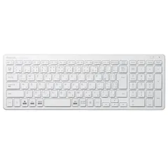新品 エレコム USB-A キーボード ワイヤレス (レシーバー付属) パンタグラフ コンパクトキーボード ホワイト TK-FDP099TWH
