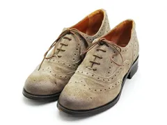 ファビオルスコーニ FABIO RUSCONI SHINI ウィングチップ レースアップシューズ 37サイズ ブラウン イタリア製 レディース F-LSHOE3323のサムネイル