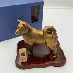 銅製 牛の置物 正晴造 - メルカリ