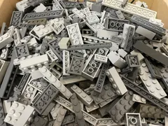 【送料無料！】レゴ　グレー系　基本ブロック　約600g　大量　まとめ売り　0.6kg　濃グレー　薄グレー　濃灰　薄灰　詰め合わせ