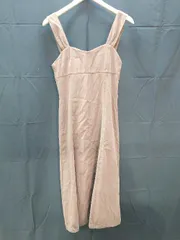 ◇ rps アールピーエス 袖なし 綺麗め 大人カワイイ ロング丈 ワンピース サイズM ブラウン レディース E  【1303290015631】