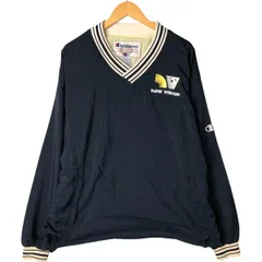 古着 90年代 チャンピオン Champion Vネック ナイロンプルオーバー メンズL相当 ヴィンテージ/eaa576815