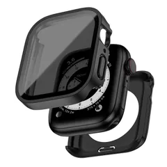 【新着商品】【覗き見防止】GEITOO 対応 アップルウォッチ カバー Series SE/6/5/4 44mm 対応 Apple Watch ケース 2in1一体型 全面保護 防水の覗き見防止設計 PC+強化ガラス素材 高透過率 防水 耐衝撃 装着簡単 アッ