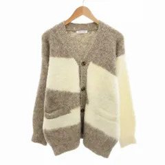 フリークスストア FREAKS STORE ニット カーディガン 厚手 長袖 L 白 ホワイト ベージュ系 /HO◇ 0210
