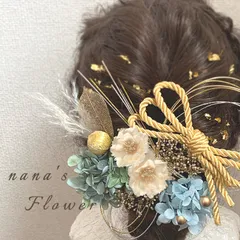 ヘッドドレス Light Blue glorious 髪飾り 振袖 袴 成人式 卒業式