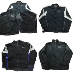 古着卸 まとめ売り スポーツブランドMIX ウォームアップ ジャケット 3枚セット (メンズ 2XL ) アディダス ナイキ 中古 古着 NB9902