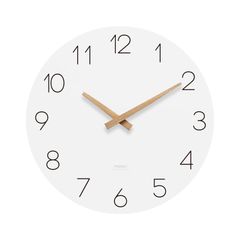 【特価商品】自宅/リビングルーム/キッチン/寝室/オフィス/学校/ホテル用の時計 電池駆動型壁時計 装飾用壁掛け時計 カチカチ音がしないスイープムーブメント 木製壁掛け時計 30.5cm/12インチ mooasフラットウッド壁掛け時計
