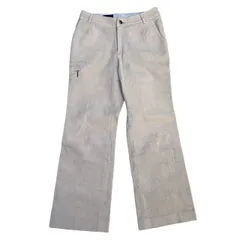 極 美品 BURBERRY GOLF バーバリー GOLF コーデュロイ パンツ 9サイズ ボトムス レディース ライトグレー 34-11