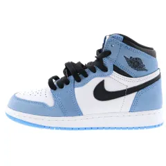 NIKE (ナイキ) GS AIR JORDAN 1 HIGH UNIVERSITY BLUE エアジョーダン1 ユニバーシティブルー ハイカットスニーカー ホワイト/ブルー US4Y/23cm 575441-134