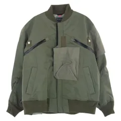 Sacai サカイ ブルゾン ACRONYM アクロニウム 22SS 22-02762M BOMBER JACKET MA-1 ドッキング ボンバージャケット ブルゾン モスグリーン系 4【中古】のサムネイル