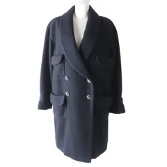美品★正規品 シャネル 20AW ココマーク・クローバー釦 ダブルブレスト 起毛 カシミヤ混 裏地シルク100％ オーバーシルエット コート 黒 36 h10-st30309-0022のサムネイル